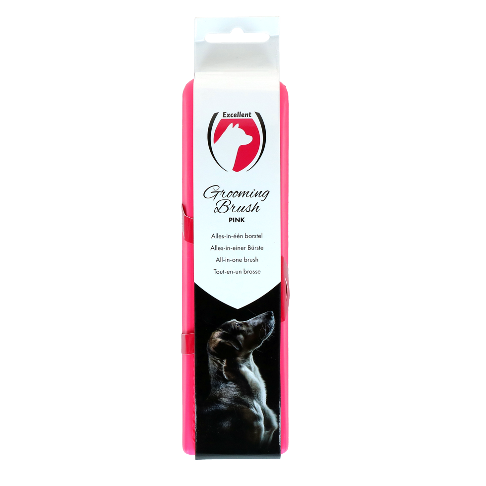 Excellent Pets Grooming Borstel Medium Roze voor Honden - afbeelding 1