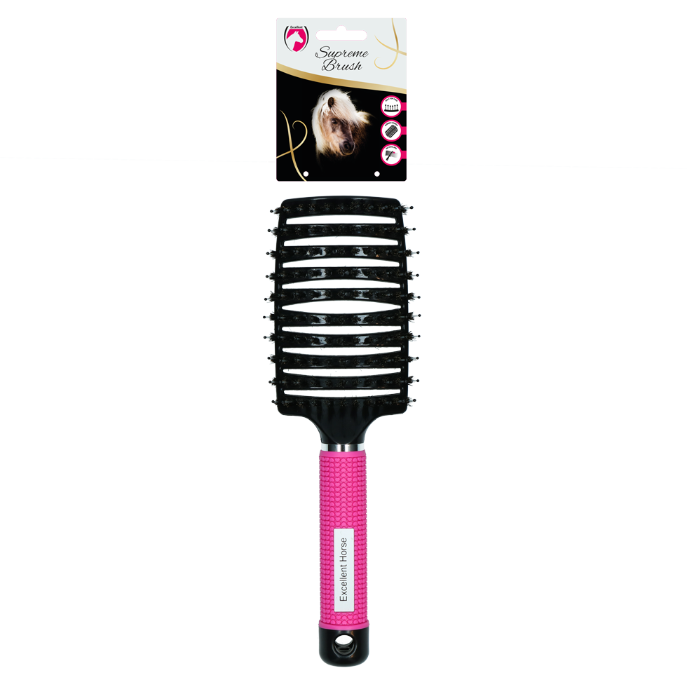Excellent Horse Supreme Brush Roze - Borstel voor Staart en Manen - afbeelding 1