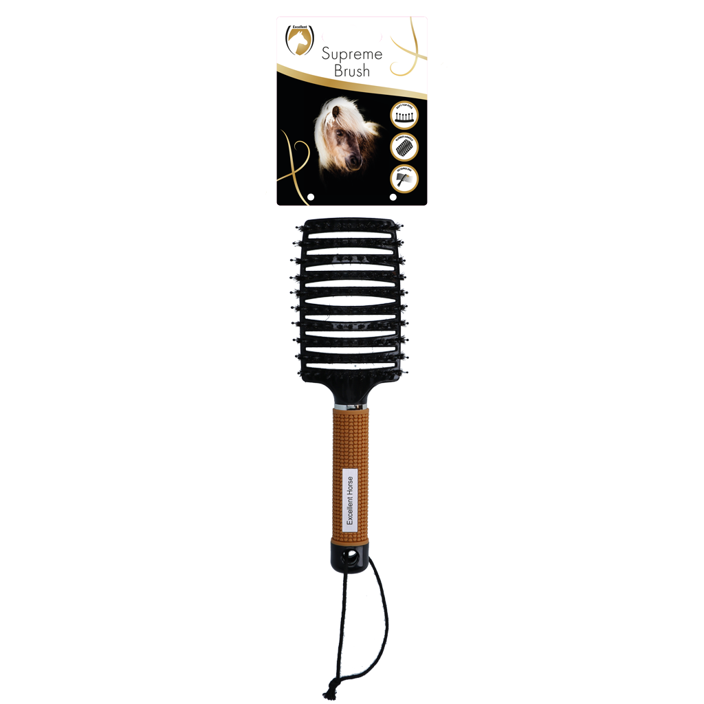 Excellent Horse Supreme Brush Goud - Borstel voor staart en manen - afbeelding 1