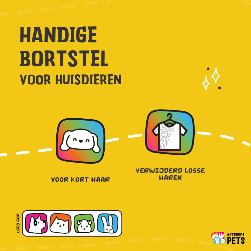 Excellent Pets Soft Silicone Brush Kort haar - 4-in-1 verzorgingsborstel - afbeelding 6