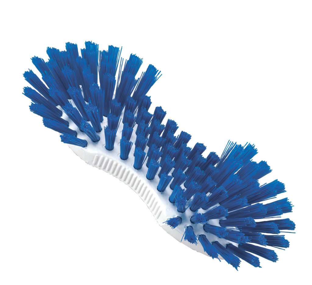 Schrob-borstel kookbestendig blauw