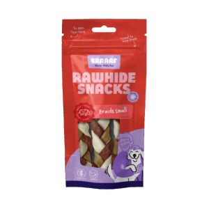 Braaaf Twister Braids (3-pack) - 12 cm kauwsnacks voor honden