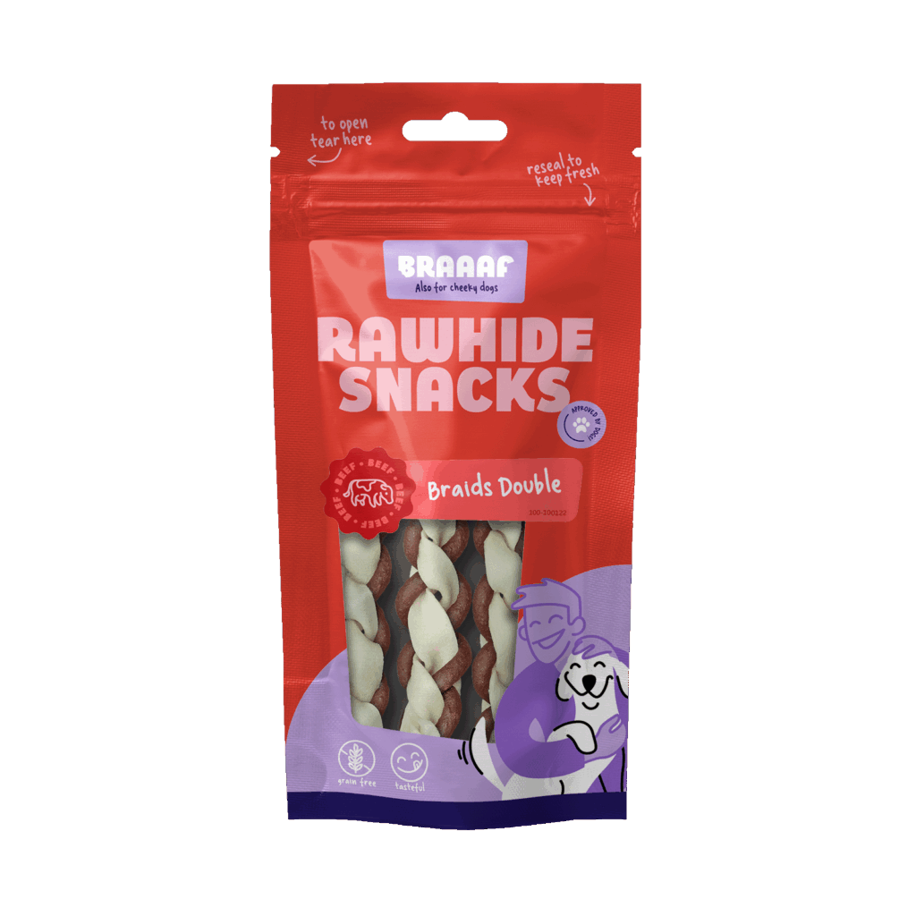 Braaaf Twister Double (3-pack) Kauwsnacks voor Honden - afbeelding 1