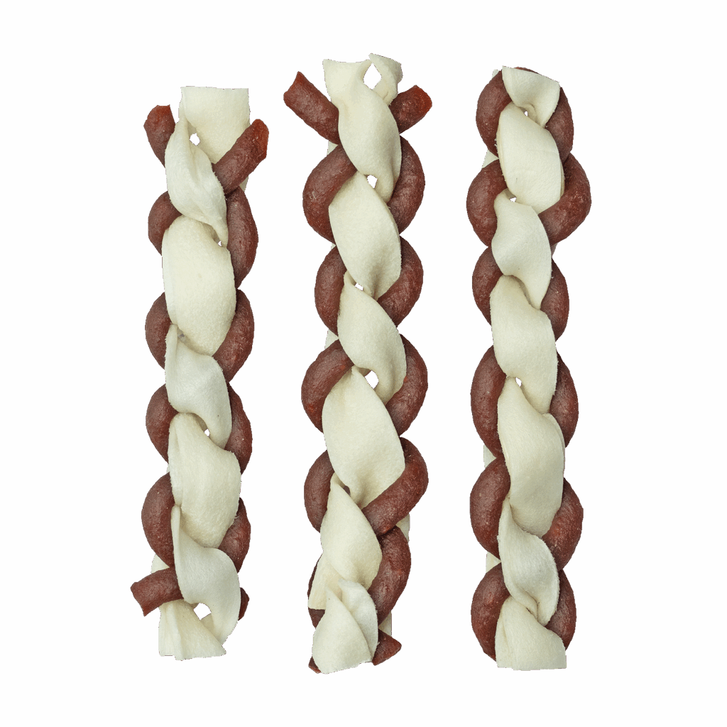 Braaaf Twister Double (3-pack) Kauwsnacks voor Honden - afbeelding 2