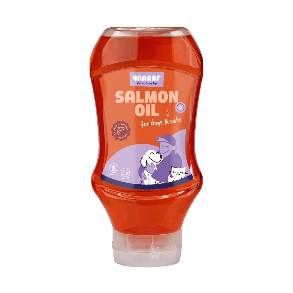 Braaaf Dog Food Sauce Zalmolie 500 ml - afbeelding 1
