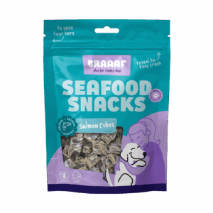 Braaaf Seafood Zalmblokjes - 100% aan de lucht gedroogde Alaska zalm