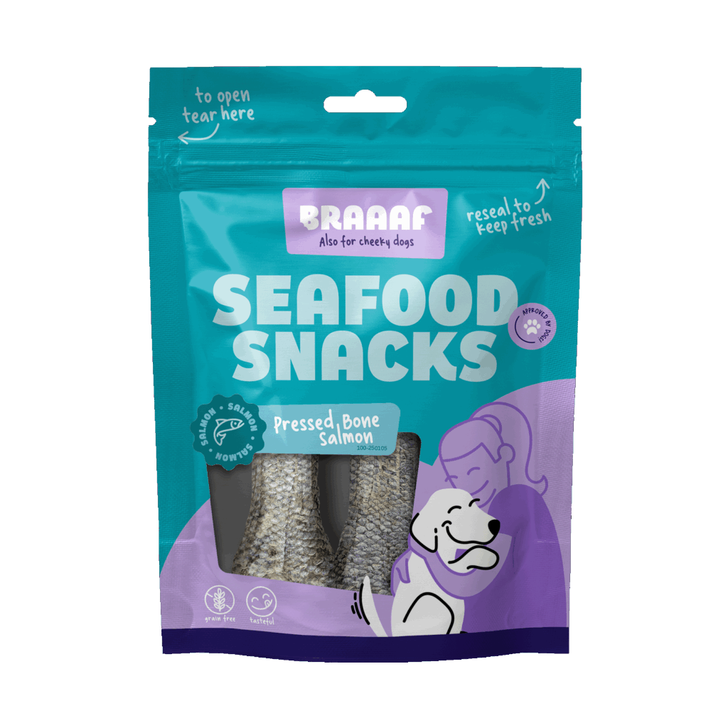 Braaaf Seafood Fish Bone - 12 cm - Vissnack voor Honden - afbeelding 1