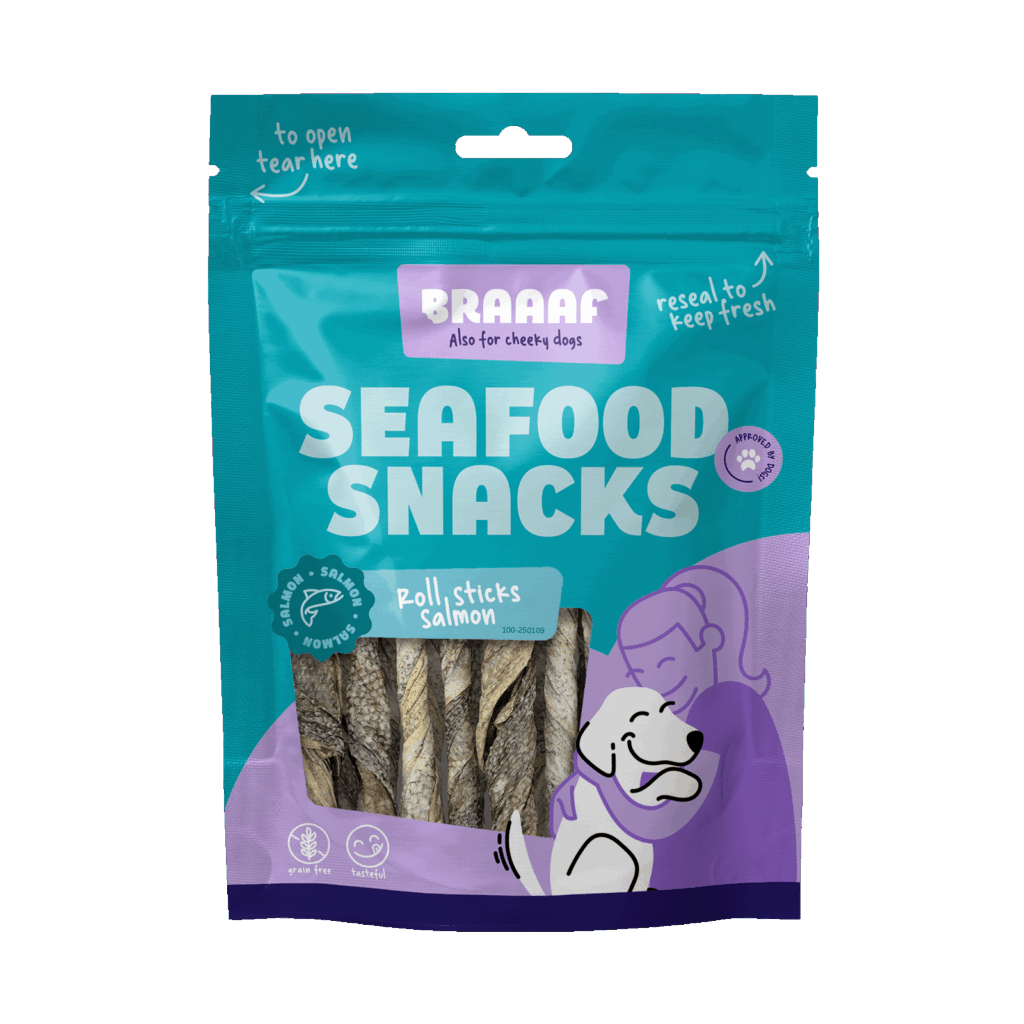 Braaaf Seafood Zalm Roll Sticks - 12 cm - afbeelding 1
