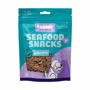 Braaaf Seafood Zalm Bites - 100% Alaska Zalm Snacks voor Honden