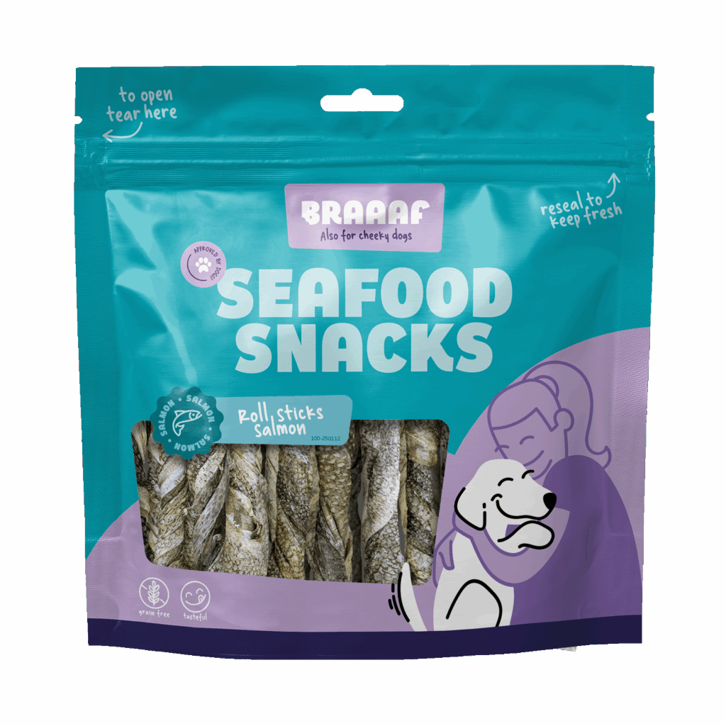 Braaaf Seafood Zalm Roll Sticks - 12 cm (175 gr) - afbeelding 1