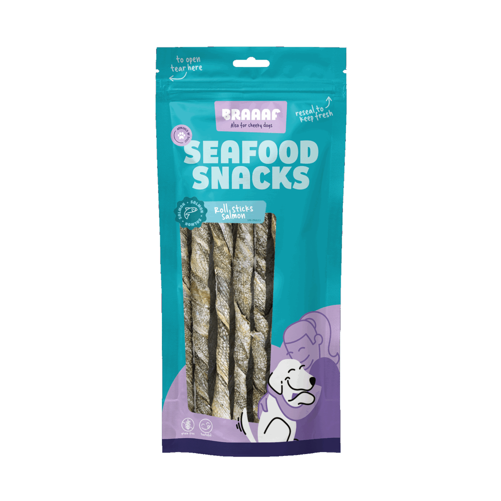 Braaaf Seafood Salmon roll sticks 20 cm 8 stuks - afbeelding 1
