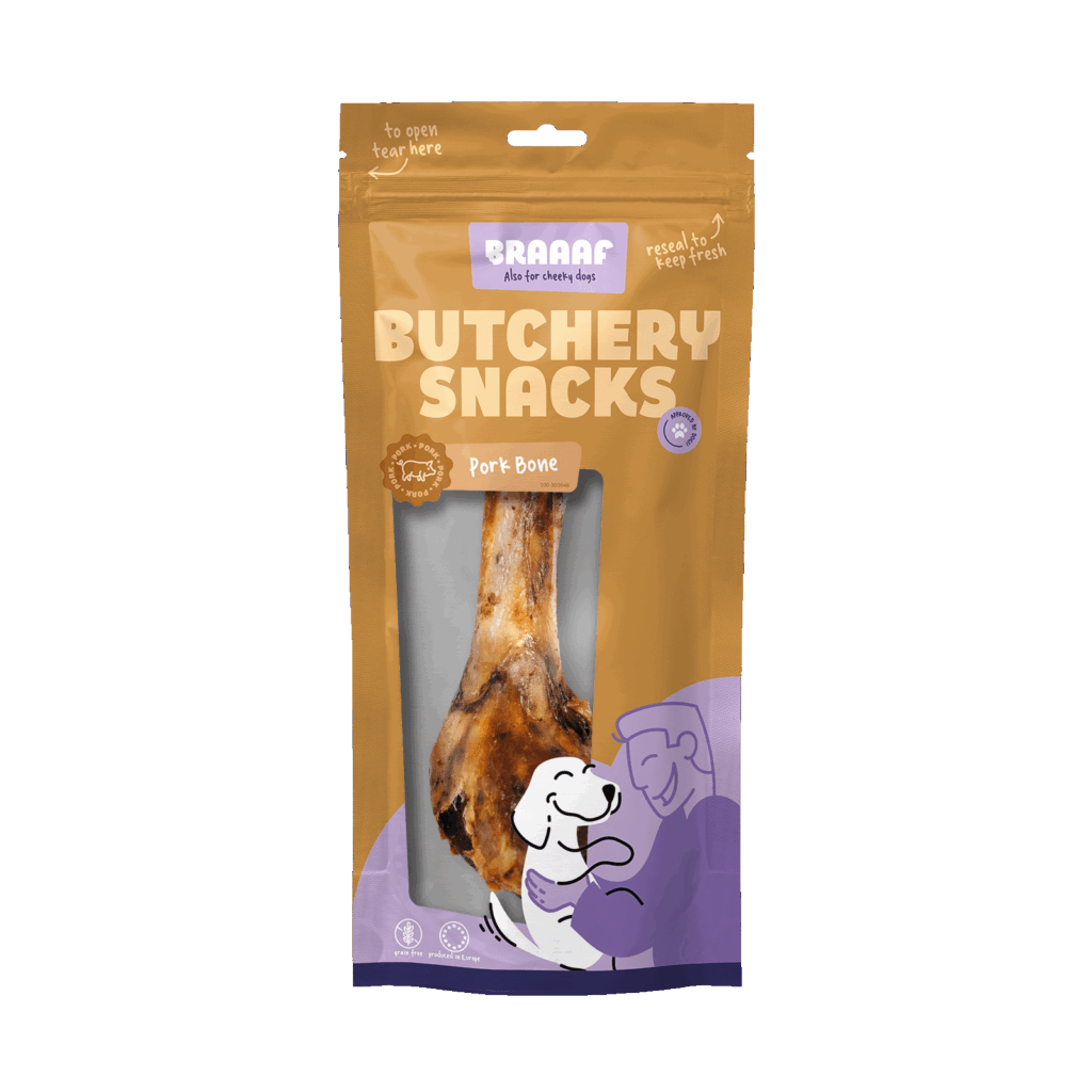 Braaaf Butchery Snacks Varkensbot 1 stuk - afbeelding 1