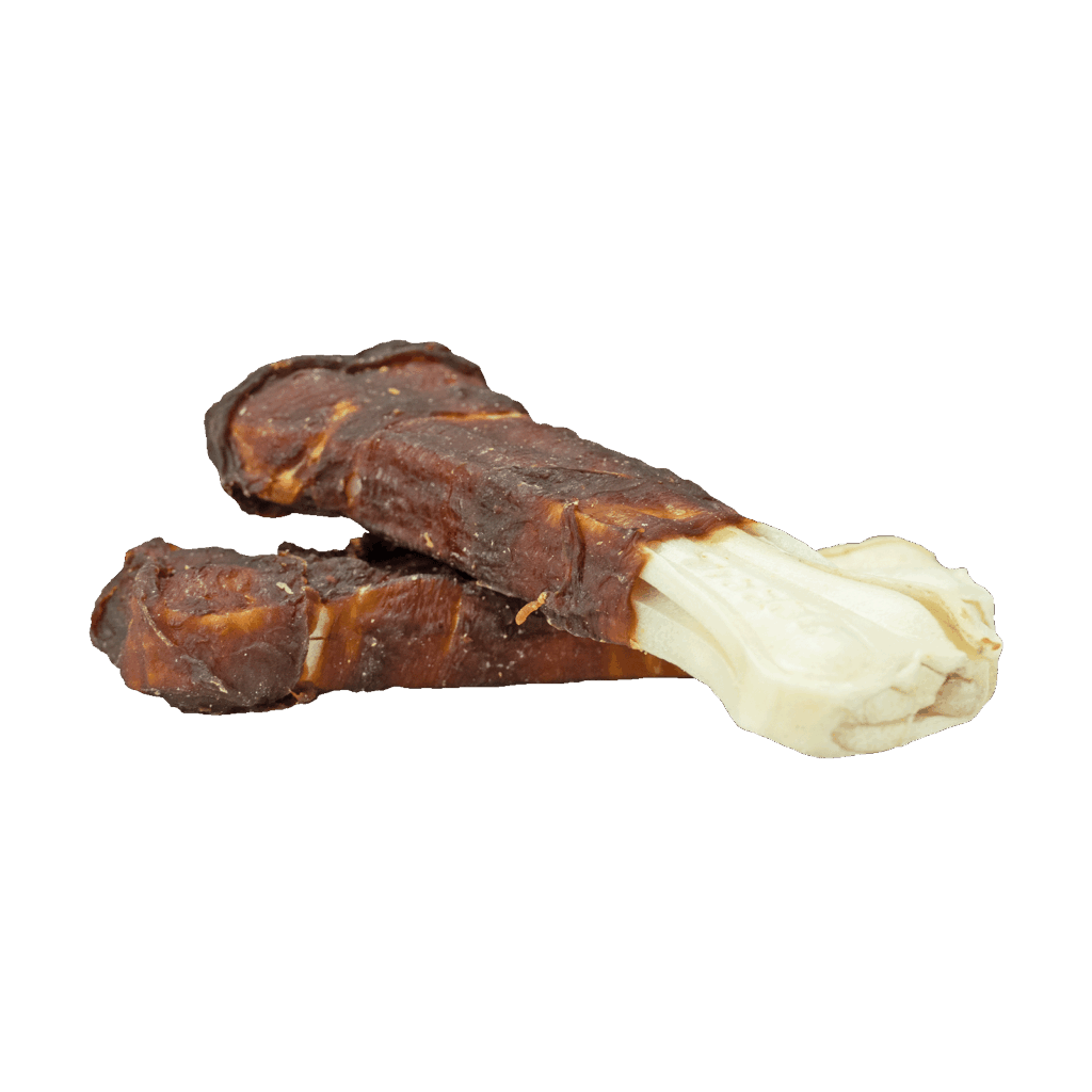 Braaaf Rawhide Pressed Bone Eend - 12,5 cm - afbeelding 2
