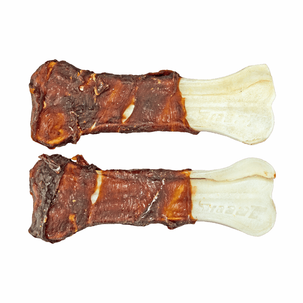 Braaaf Rawhide Pressed Bone Eend - 12,5 cm - afbeelding 3