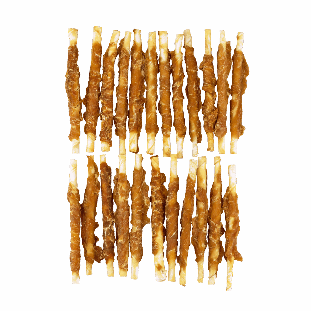 Braaaf Rawhide Roll Sticks Kip - 30 st. - afbeelding 3