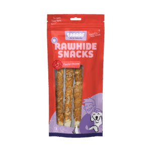 Braaaf Rawhide Twister Kip (3 st.) - 25 cm Kauwsnack voor Honden
