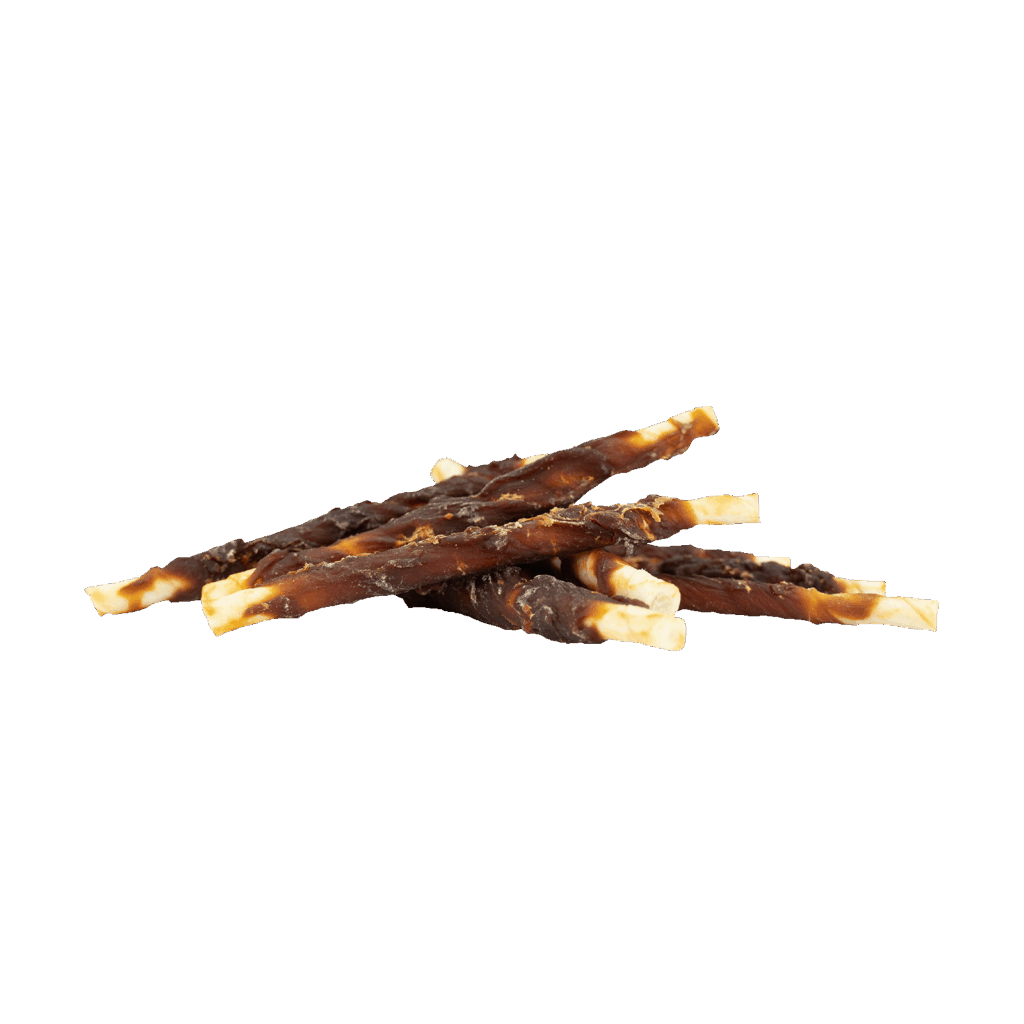Braaaf Rawhide Roll Sticks Eend - 8 st. - afbeelding 2