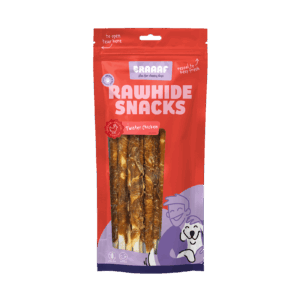 Braaaf Rawhide Twister Kip (8 st.) - 25 cm kauwsnack voor honden