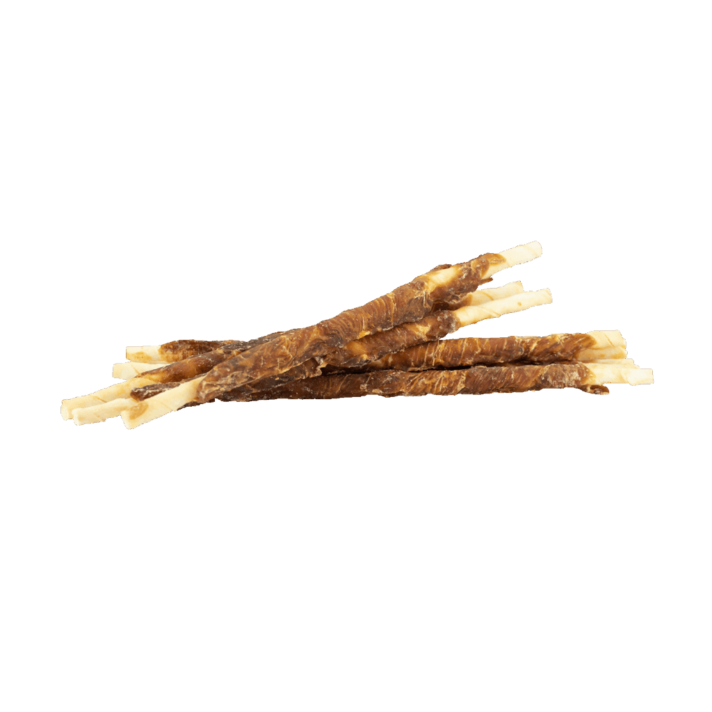 Braaaf Rawhide Twister Kip (8 st.) - 25 cm kauwsnack voor honden - afbeelding 2