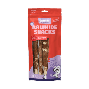 Braaaf Rawhide Twister Rund & Vis (6 st.) - 21 cm Kauwsnack voor Honden