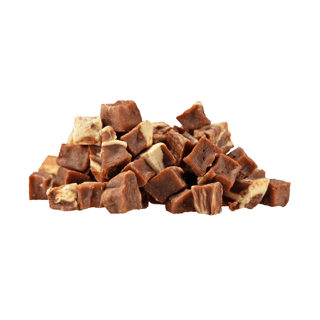 Braaaf Soft Snack Cubes - Rund & Vis, graanvrij, 85 g - afbeelding 2