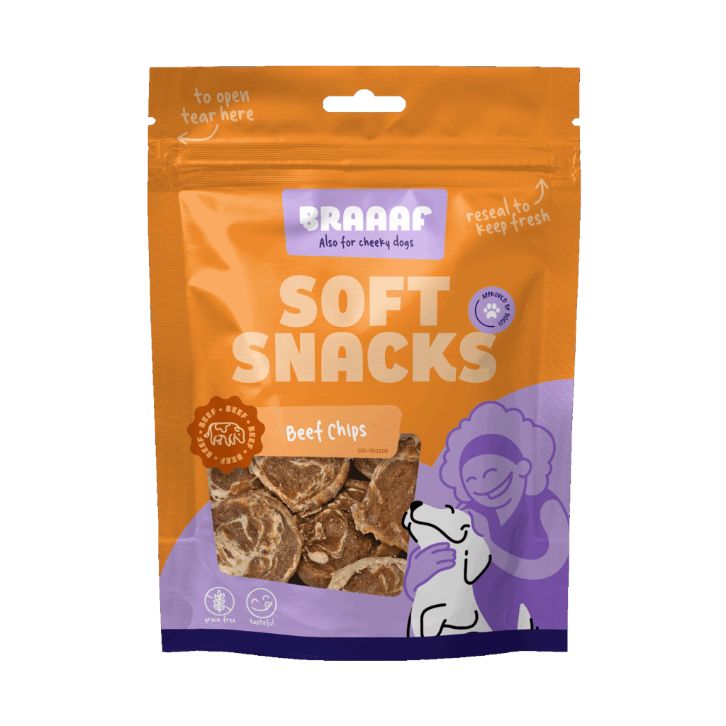 Braaaf Soft Snack Chips - Rund & Vis 85 g - afbeelding 1