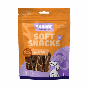 Braaaf Soft Snack Filet - Rund & Vis 85 g voor honden
