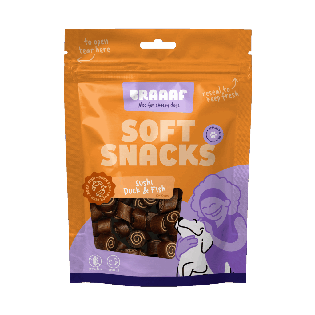Braaaf Soft Snack Sushi - Eend & Vis 85 g - afbeelding 1