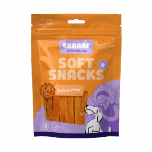 Braaaf Soft Snack Kipreepjes - Graanvrije honden snack 85 g