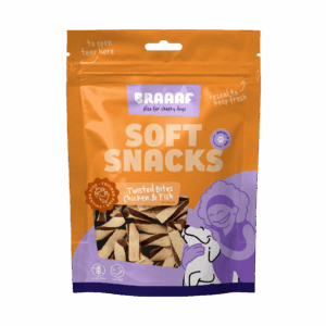 Braaaf Soft Snack Gedraaide Bites - Kip & Vis 85 g