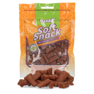 Braaaf Soft Snack Zalmstick met wortel en sperzieboon 85 g