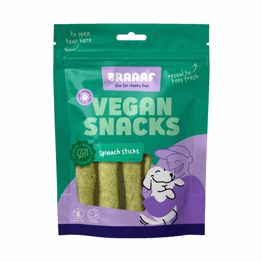 Braaaf Vegan Snack Spinazie Stick - 12 cm - afbeelding 1
