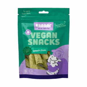 Braaaf Vegan Snack Spinazie Stick - 6 cm