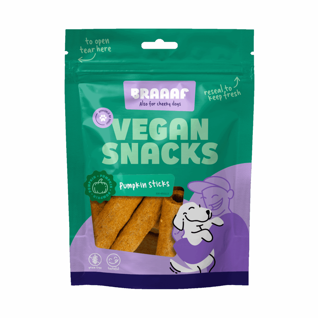 Braaaf Vegan Snack Pompoen Stick - 6 cm - afbeelding 1