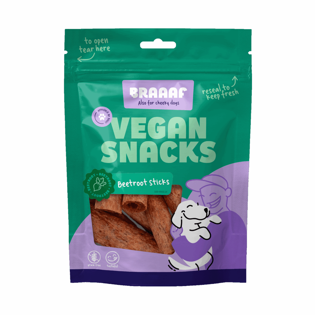 Braaaf Vegan Snack Rode Biet Stick - 6 cm - afbeelding 1