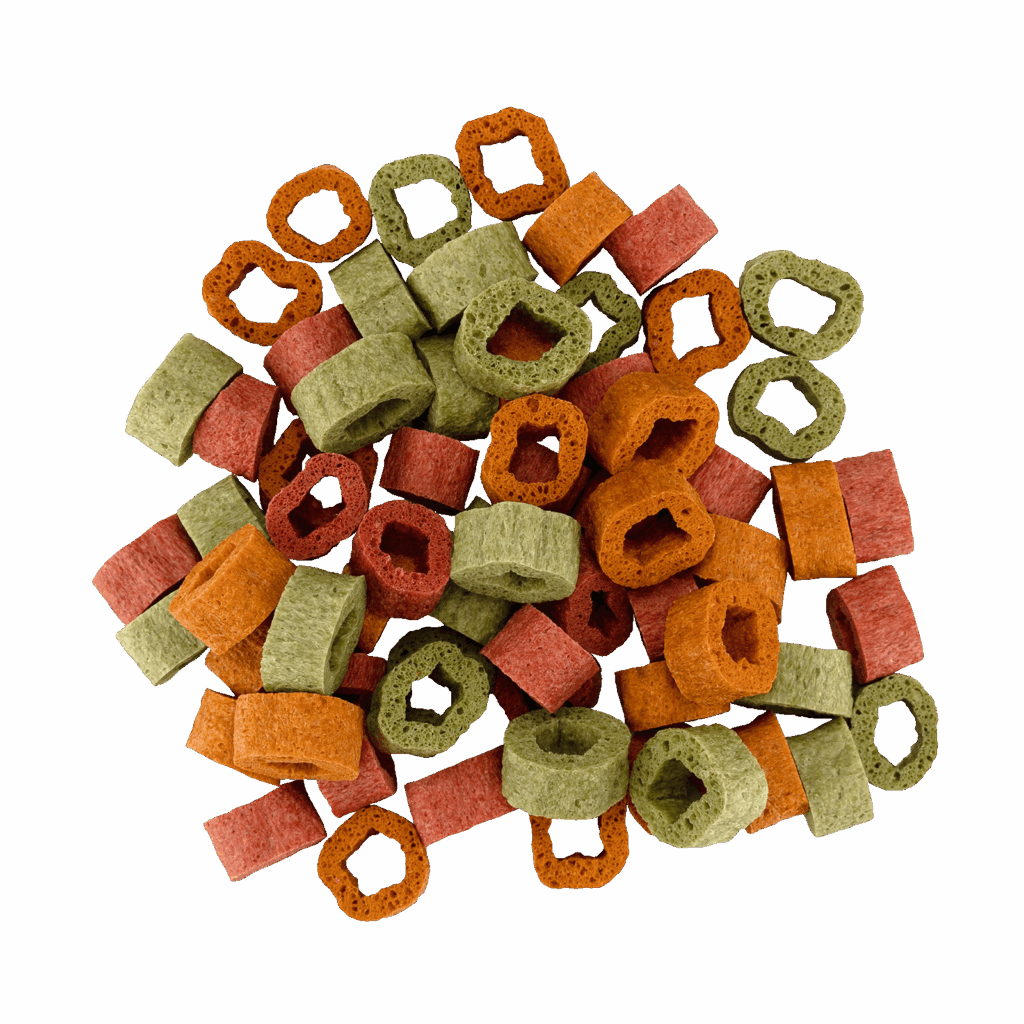 Braaaf Vegan Snack Mixed Hoops Spinach Pumpkin Beetroot - 1 cm - afbeelding 3