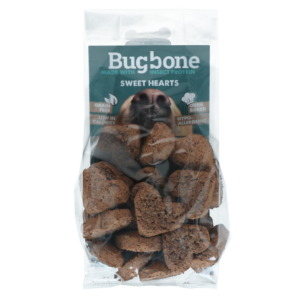 Bugbone Sweethearts - 6 stuks van 30 g, honden snack op basis van insecteneiwit