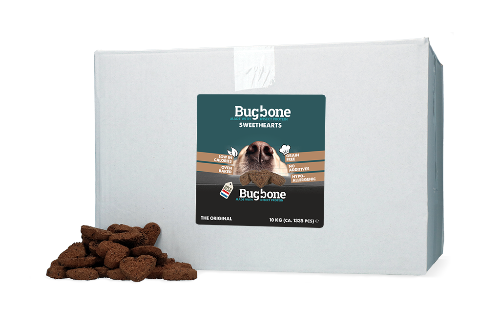 Bugbone Sweethearts 10 kg - Duurzame hondensnack op basis van insecteneiwit - afbeelding 1