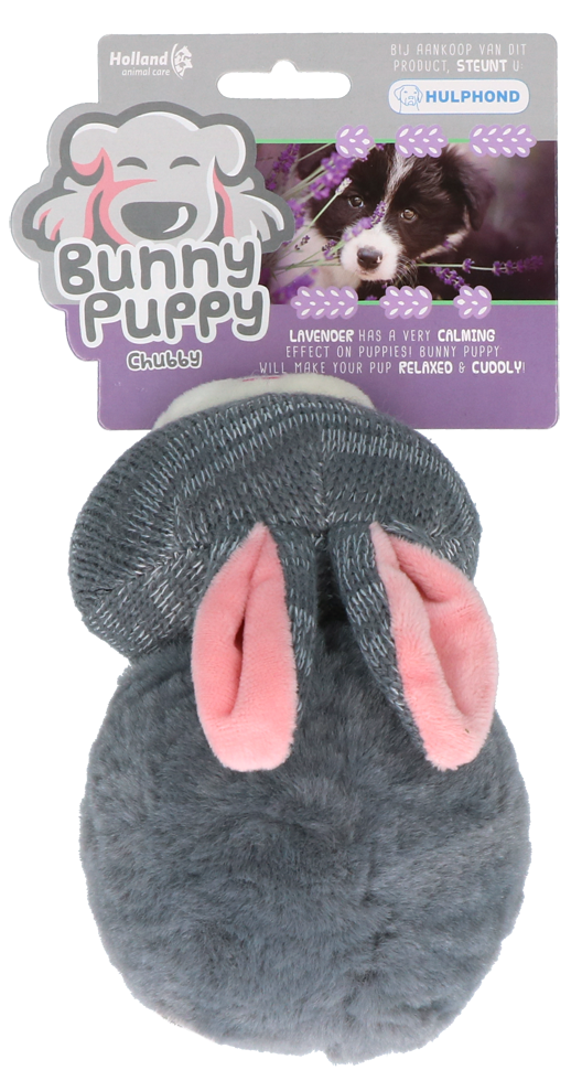 Bunny Puppy Chubby Knuffelkonijntje voor Pups met Lavendel - afbeelding 1