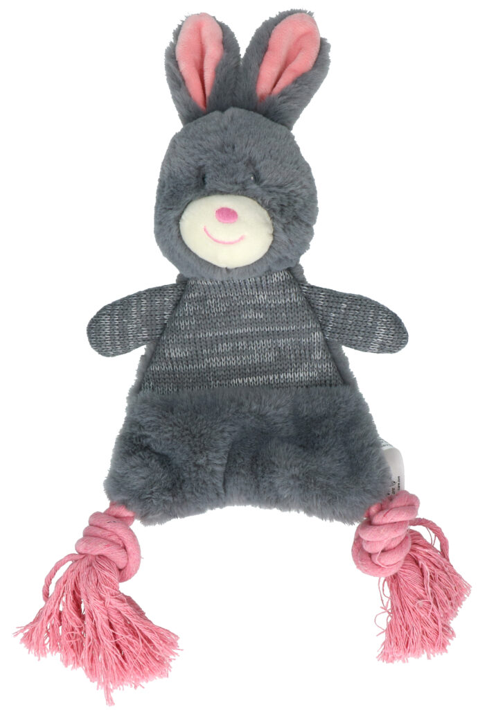 Bunny Puppy Crunchy Rope - Knuffelkonijntje voor Pups met Lavendel - afbeelding 3