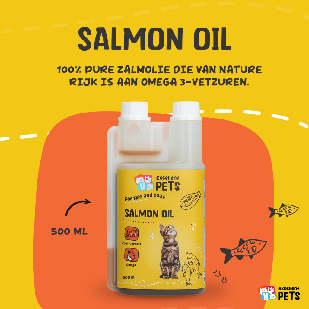 Excellent Pets Cat Salmon Oil 500 ml - Zalmolie voor Katten - afbeelding 6