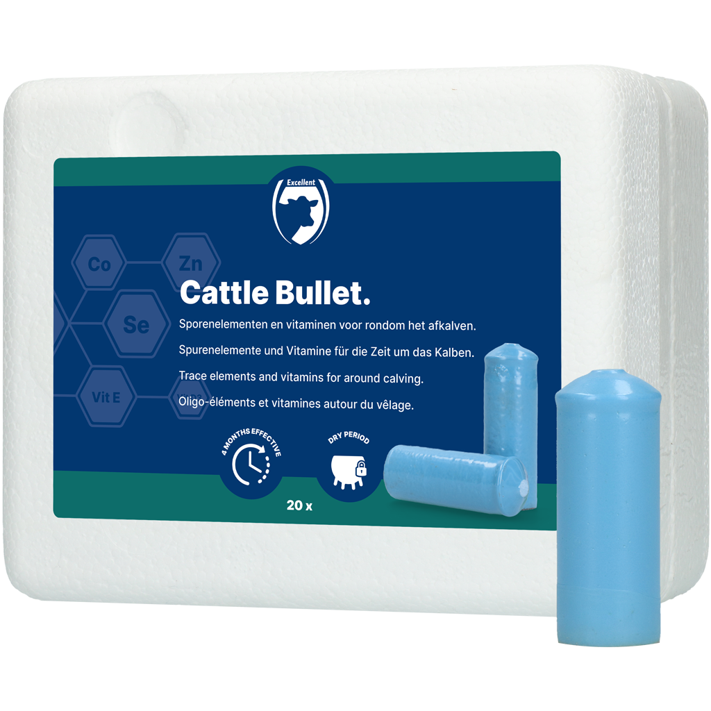 Excellent Cattle Bullet 20 st - Mineralenbolus voor Rundvee - afbeelding 1