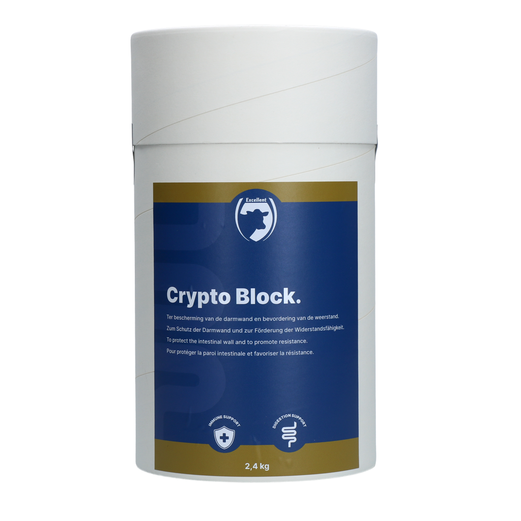 Excellent Crypto Block 2,4 kg - Ondersteuning voor kalveren en lammeren - afbeelding 1