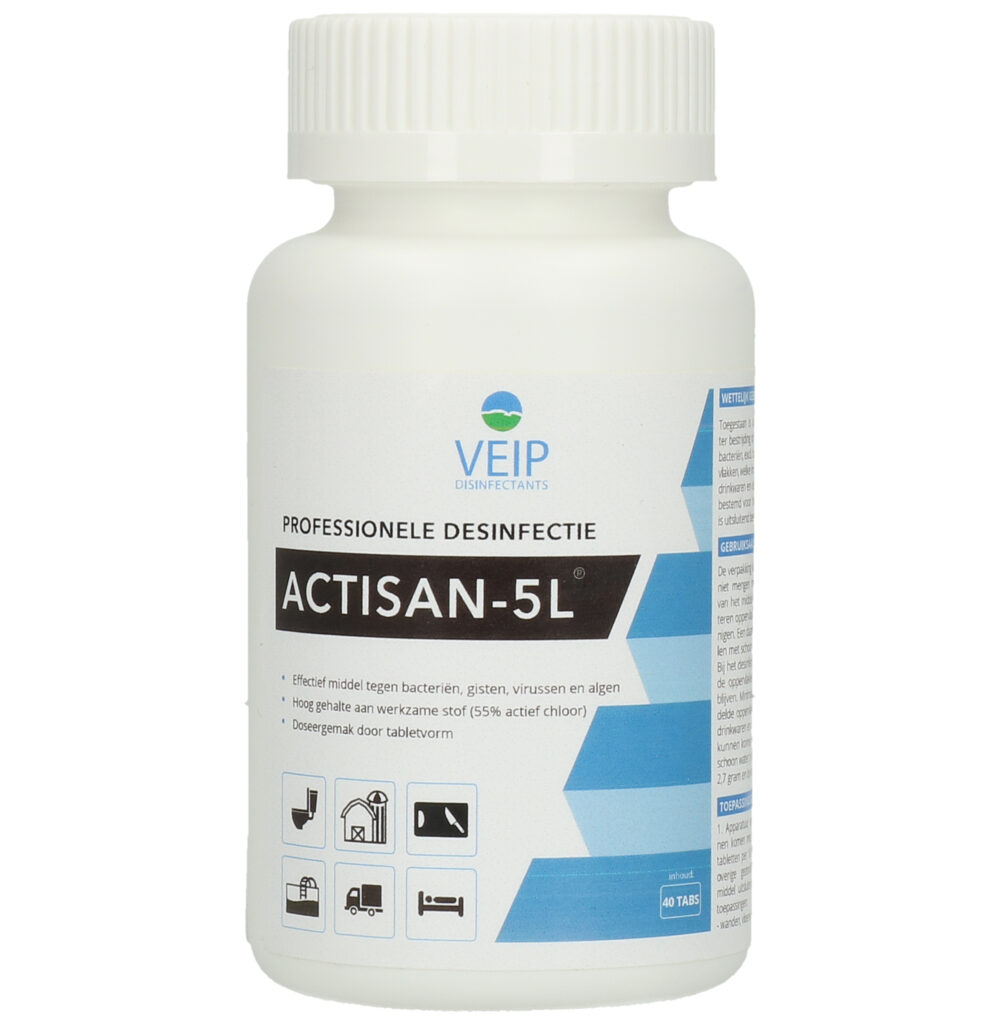 Veip Actisan 5L Desinfectiemiddel voor Stallen en Zwembaden - afbeelding 1