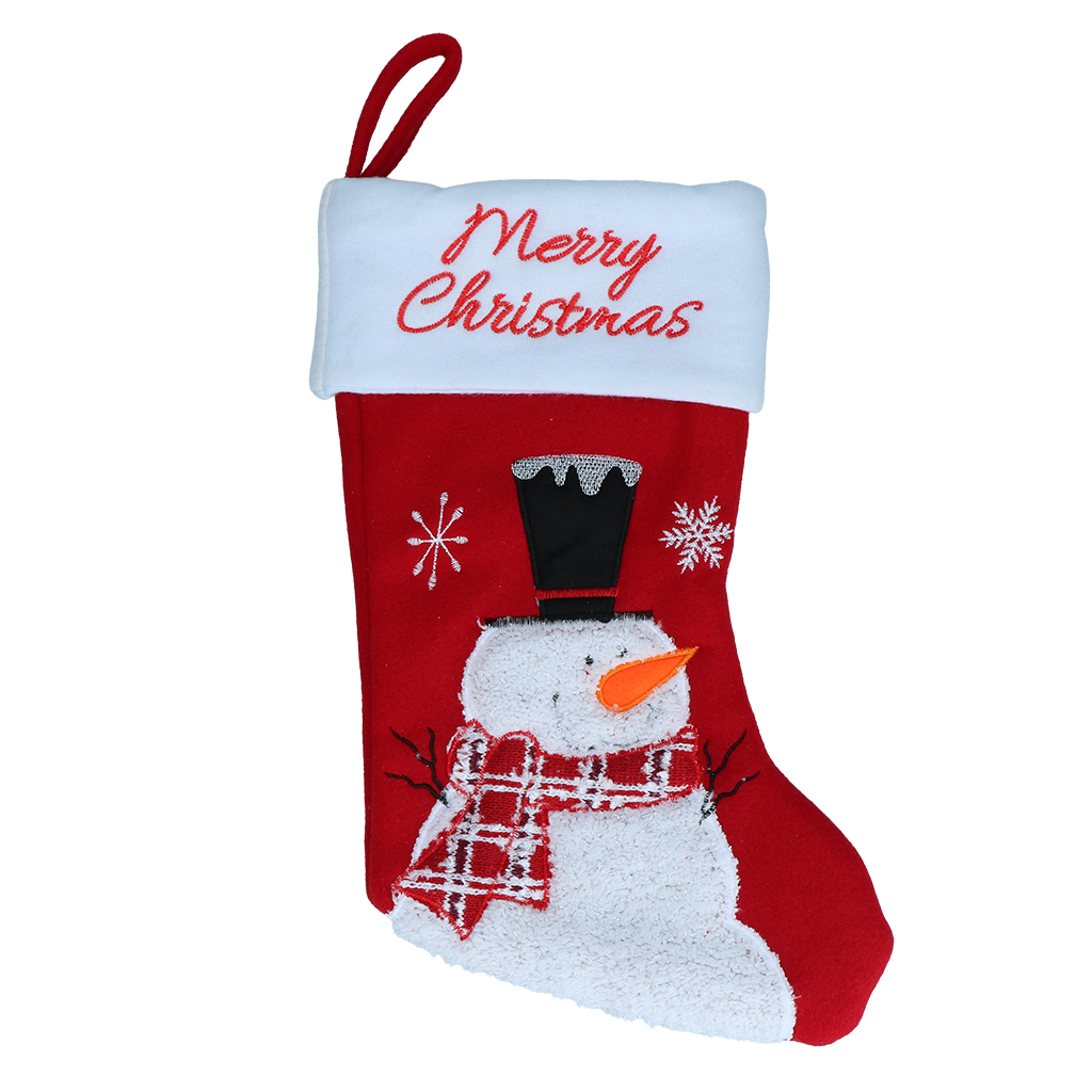 Kerstsokken Christmas Stocking Wooly Snowman - Hofman Animal Care - afbeelding 1