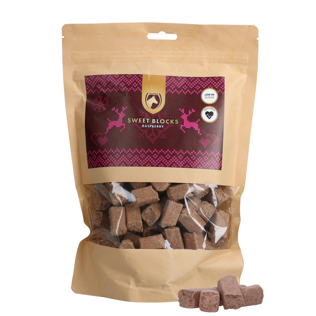 Excellent Horse Christmas Sweet Blocks Framboos - Paardenvoeder