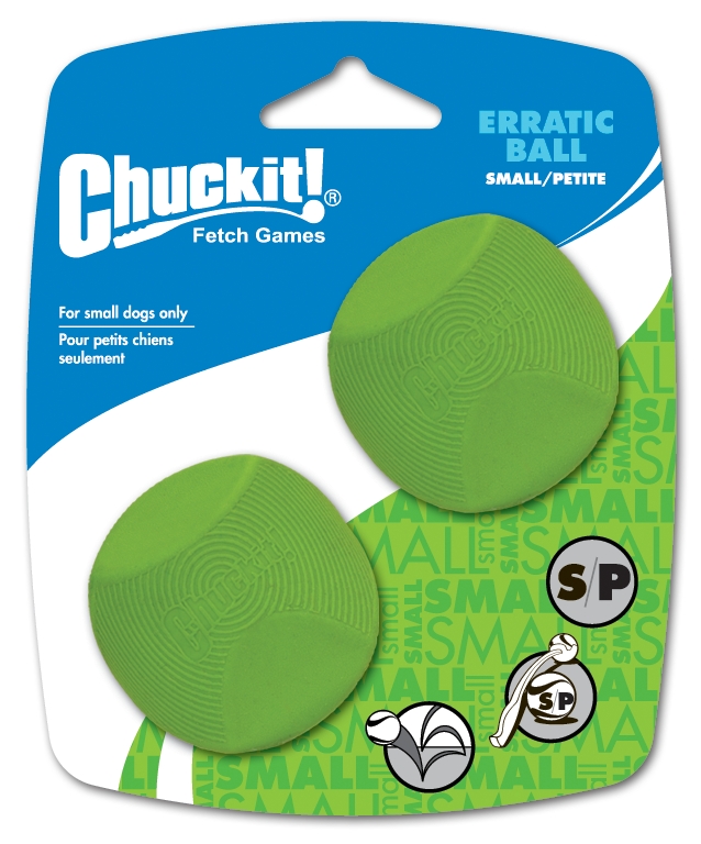 Chuckit! Erratic Ball S (2-pack) - Speelgoed voor Honden - afbeelding 1
