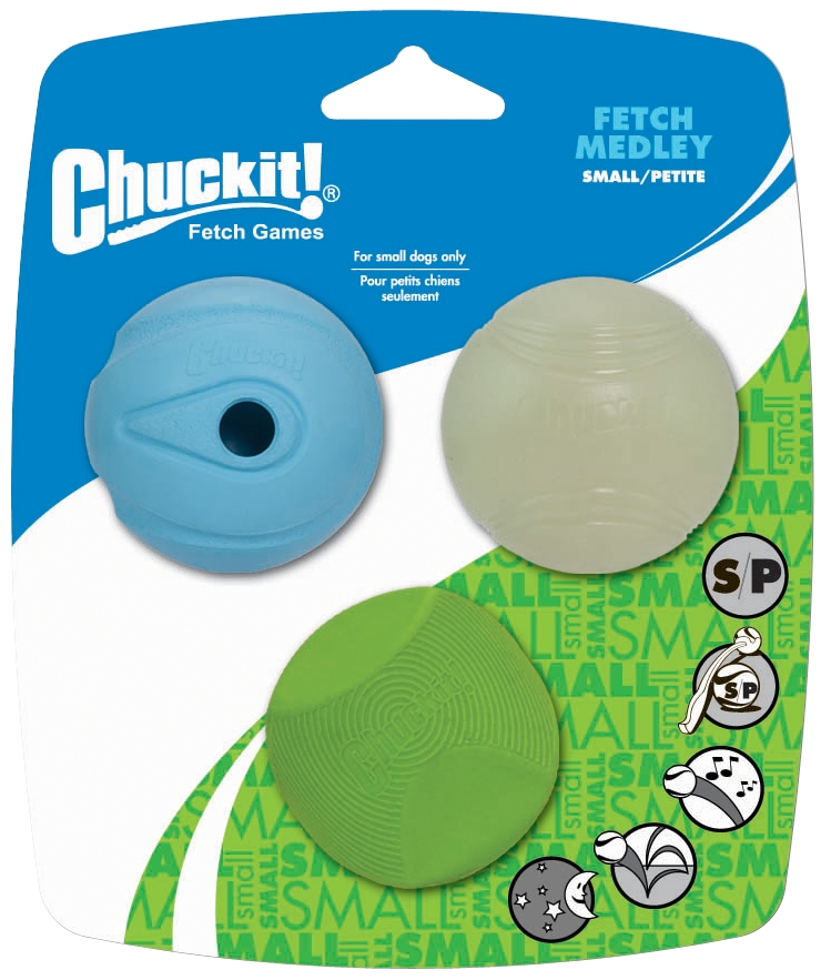 Chuckit! Fetch Medley S - Mix van 3 populaire ballen voor honden - afbeelding 1