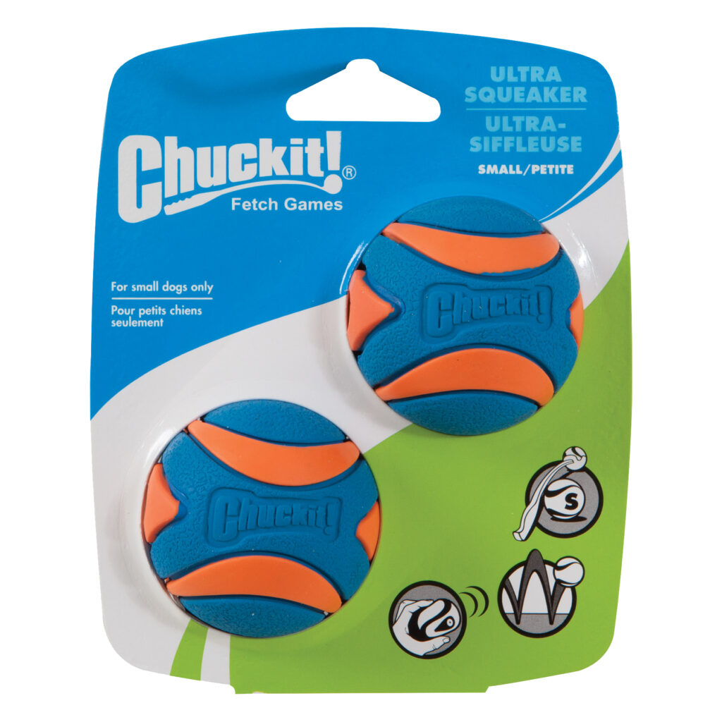 Chuckit! Ultra Squeaker Ball S (2-pack) - Speelgoed voor Honden - afbeelding 1