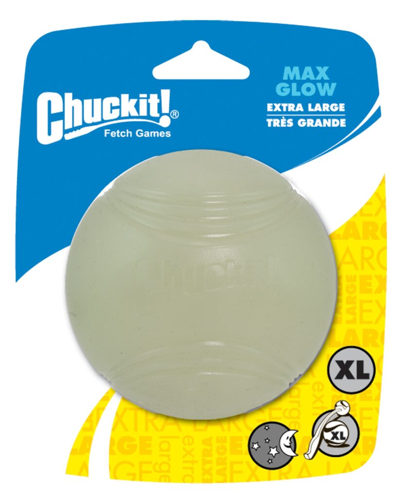 Chuckit! Max Glow XL - Lichtgevende Hondenspeelbal voor Donker - afbeelding 1